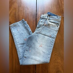 Cat & Jack Light Blue Jeans with Pink Accents